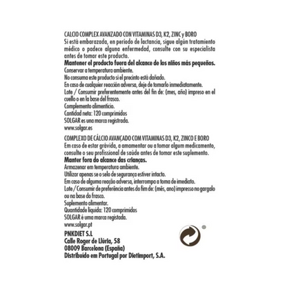 Solgar Ultimate Bone Support Articulações 120 comprimidos