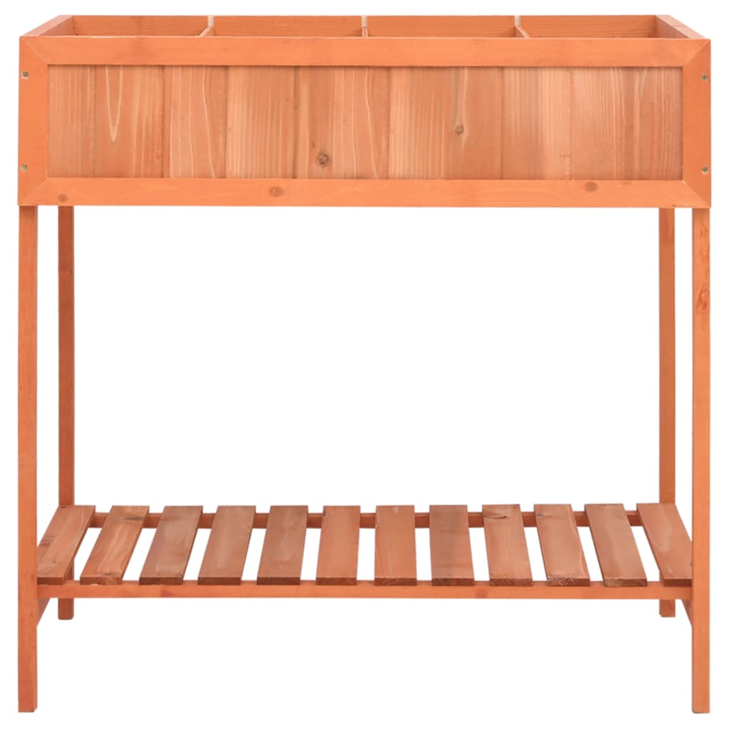 Jardinera Huerto Madera Maciza De Abeto 80x60x80 Cm_2