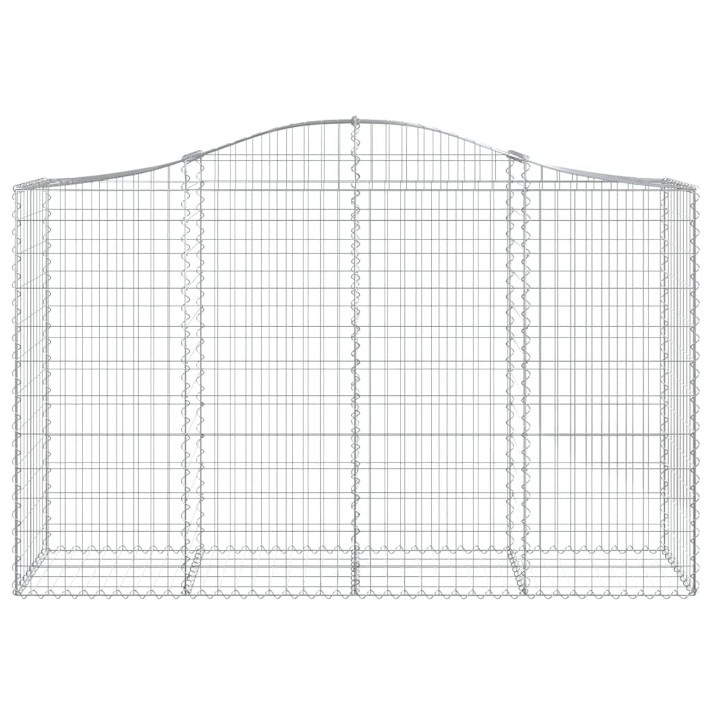 Cestas Gaviones 15 Uds Forma De Arco Hierro 200x50x120/140 Cm_3