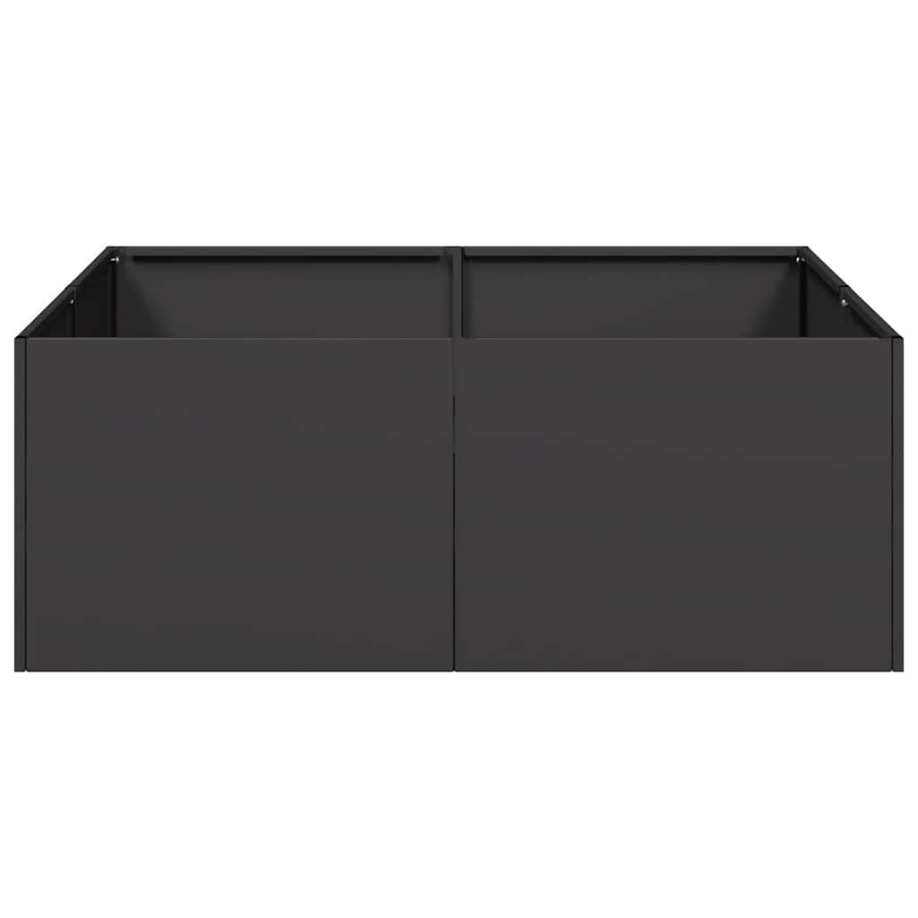 Jardinera Acero Negro 80x80x30 Cm_3