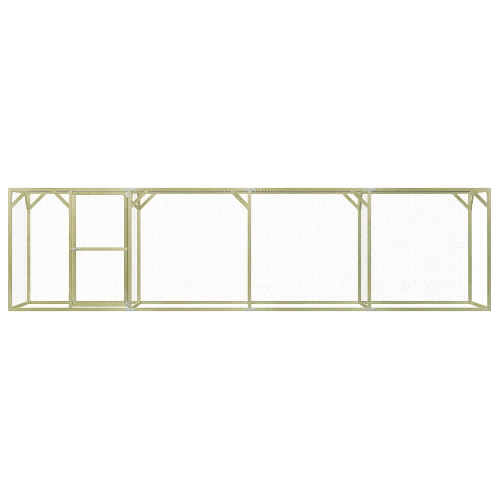 Vidaxl Gallinero De Madera De Pino Impregnada 1,5x6x1,5 M_1