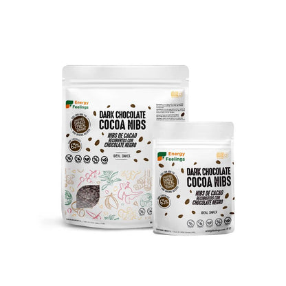 NIBS COBERTOS DE CHOCOLATE: (1 kg) Embalagem XXL