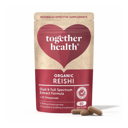 Cogumelo Reishi Biológico Together Healht 60 Cápsulas