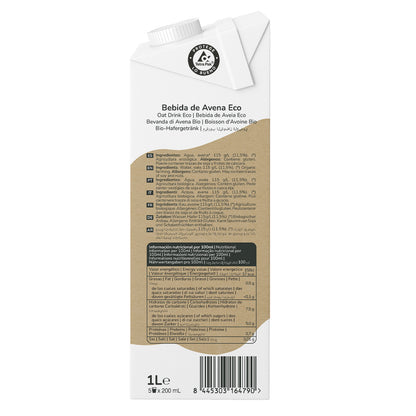 Pack de 12 bebidas de aveia Planeta Huerto ECO 1L