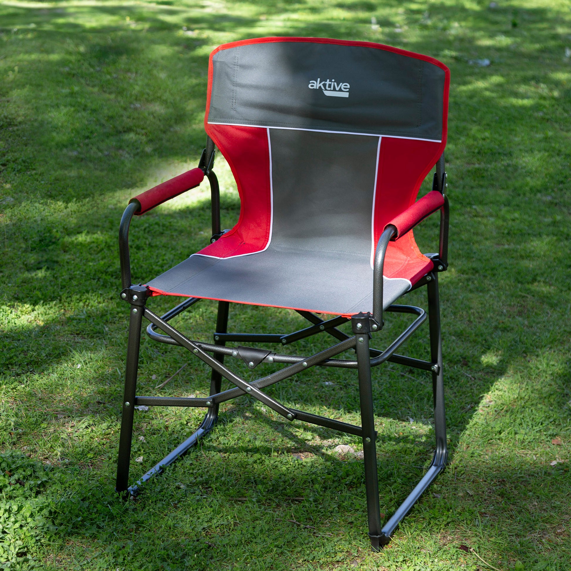 Pack 2 Sillas Plegables Camping Antivuelco C/plegado Compacto Gris Aktive_2