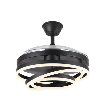 Ventilador 72w Dc Kai Negro 3 Aspas Transp. 6vel. 3 Colores 43/58x50/107 C/remoto,memoria Y Temp. 6120lm_2