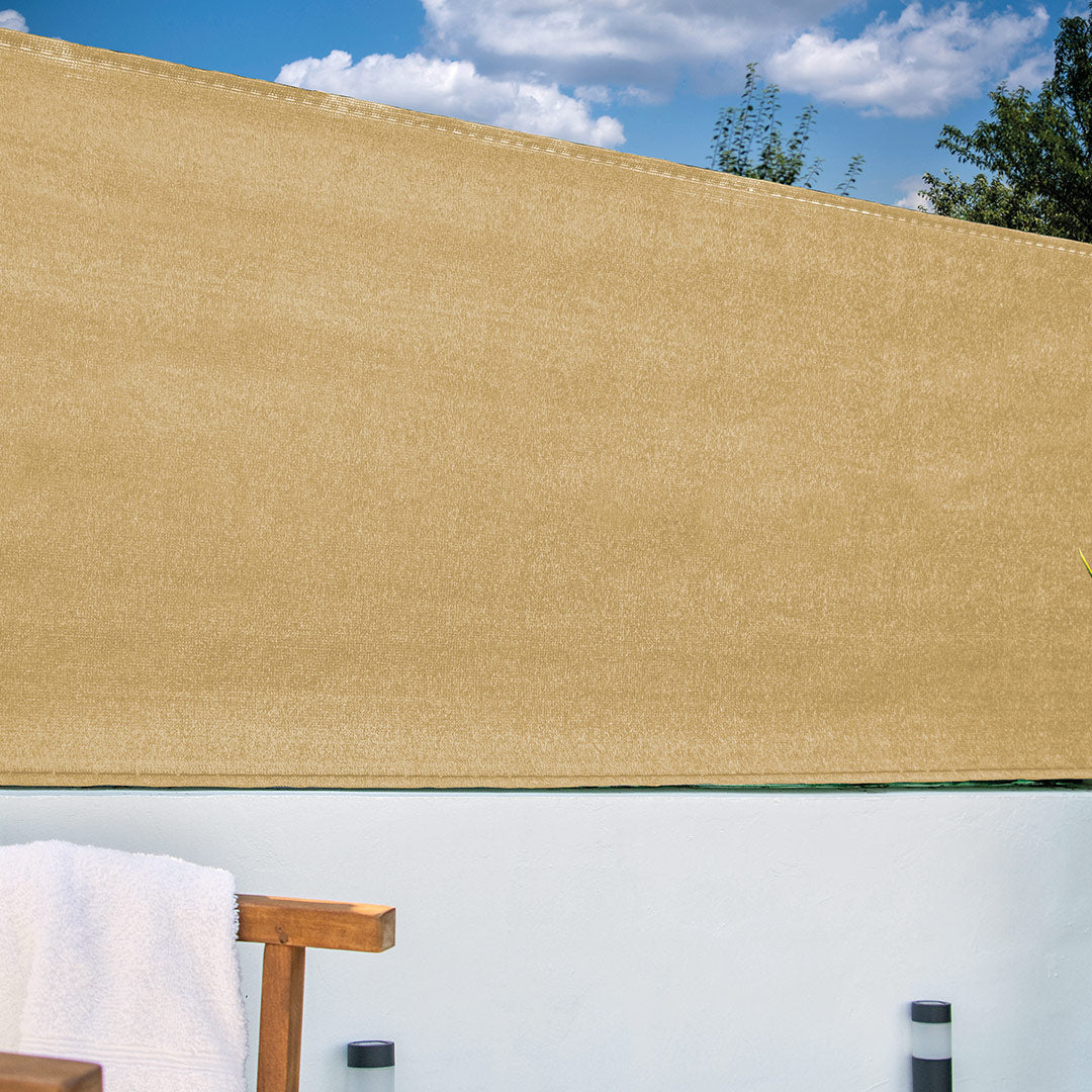 Malla Sombreo 200g/m2 Beige - Resistencia Y Protección Uv 1x3 M / Multicolor_0