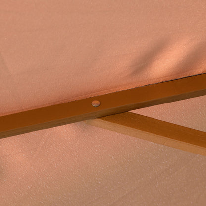Outsunny Sombrilla De Jardín Ø300 Cm Con Sistema De Polea Y Techo Ventilado_4