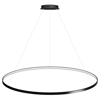 Luminaria Colgante Cycle In, 130w, Antracita, Ø140cm, Blanco Neutro_1