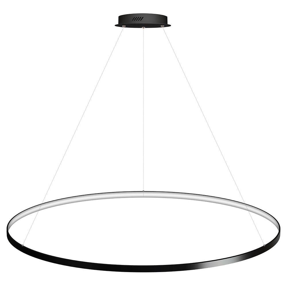 Luminaria Colgante Cycle In, 130w, Antracita, Ø140cm, Blanco Neutro_0