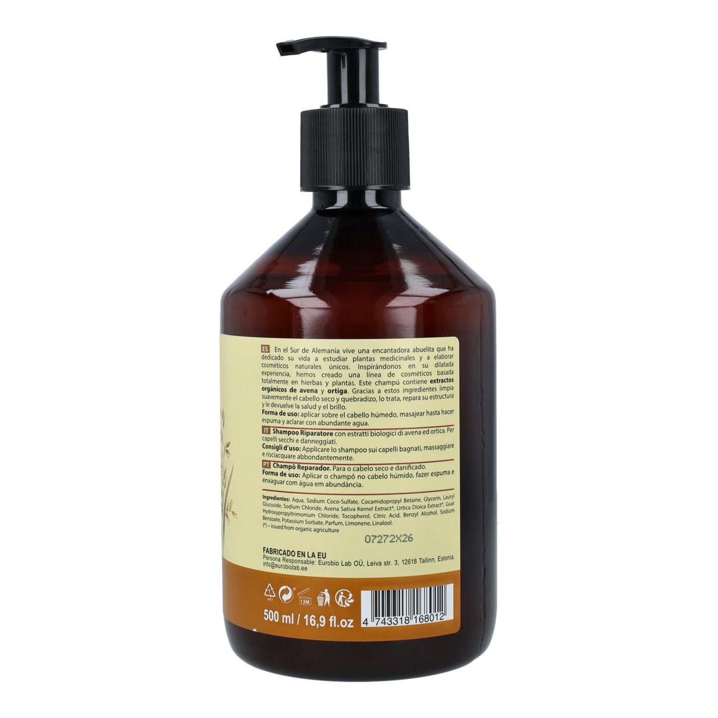 Pack de 2 Champôs Reparadores Oma Gertrude para Cabelos Secos e Danificados 500 ml