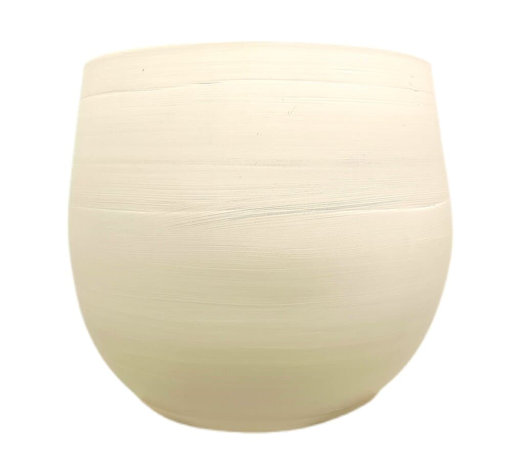 Macetero De Cerámica Peracort Blanco 42x39cm_1