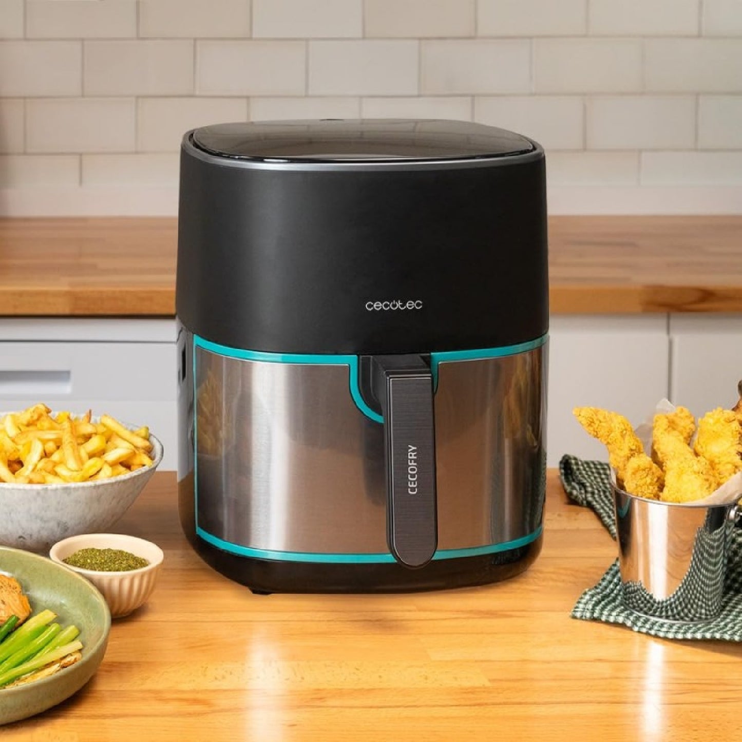 Freidora De Aire Sin Aceite De 6'5l Cecofry Fantastik Inox 6500, 1700w, Tecnología Perfectcook, 12 Modos De Cocinado, Táctil, Temperatura Regulable_3