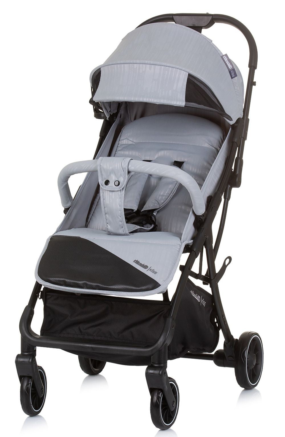 Silla De Paseo Kiss Ash Grey Con Plegado Automático Desde El Nacimiento Hasta 22 Kg De Chipolino_0