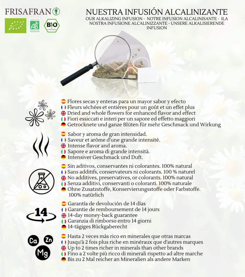 Infusión Bienestar Alcalino Pirámides Ecológica | Frisafran 30 Uds_4