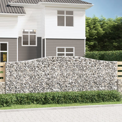 Cestas Gaviones 4 Uds Forma De Arco Hierro 400x30x140/160 Cm_1