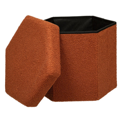 Puf Plegable Hexagonal Jako Rizo Ámbar_1