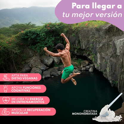 Creatina Monohidrato En Polvo 306g (90 Dosis) - Creatina Pura Sabor Berry Mix - Suplemento Deportivo Para Masa Muscular_2