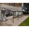 Pérgola anexa Feria 300x915 m cinzento 