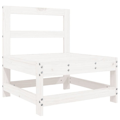 Vidaxl Juego De Muebles De Jardín 6 Piezas Madera Maciza Pino Blanco_3