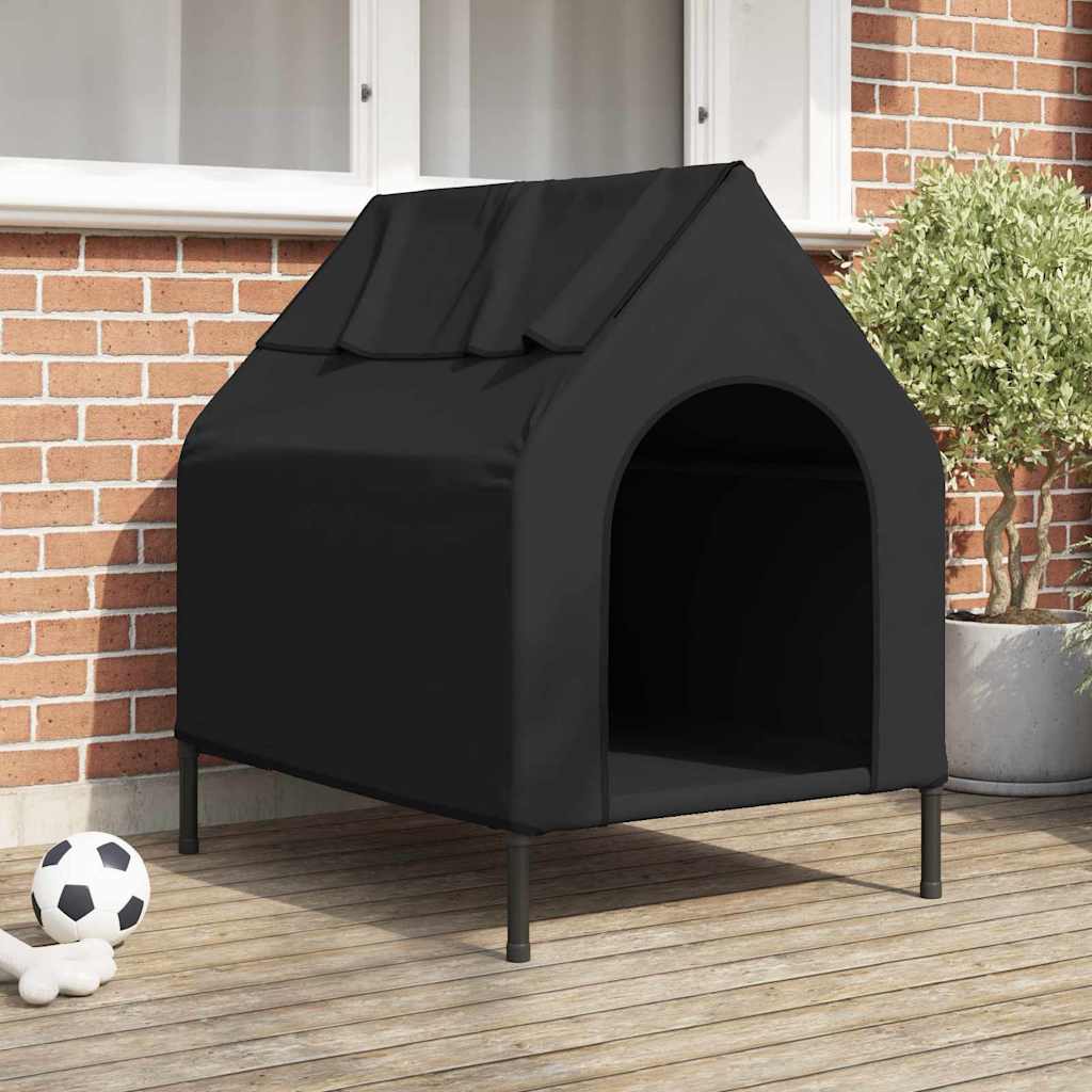 Casa Para Mascotas Manual Negro 90 X 65 X 83 Cm Acero_1