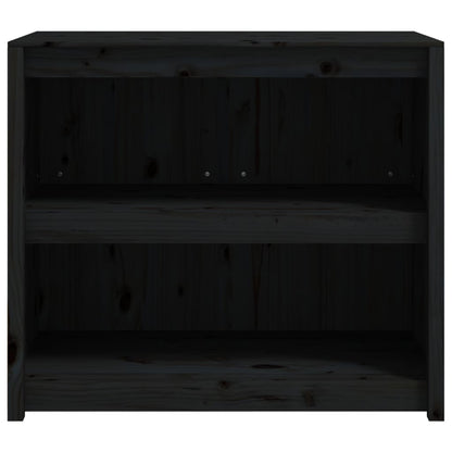Mueble De Cocina Exterior Madera Maciza Pino Negro 106x55x92 Cm_3