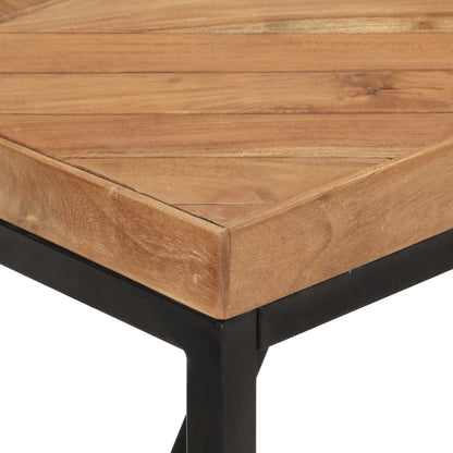 Mesa De Comedor De Madera Maciza De Acacia Y Mango 180x90x76 Cm_3