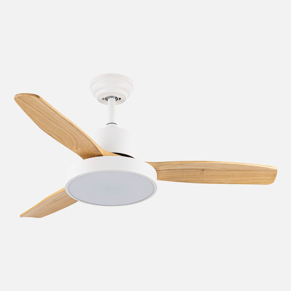 Ventilador Dc Kavala 48w Blanco 3aspas Haya 112d 6velocidades 4078lm 3000-4000-6000k Remoto+memoria+temporizador_1