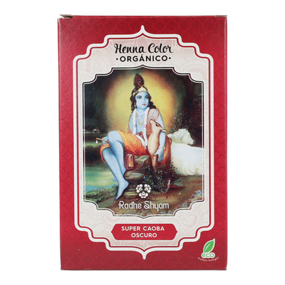 Henna em pó mogno super escuro Radhe Shyam 100 g
