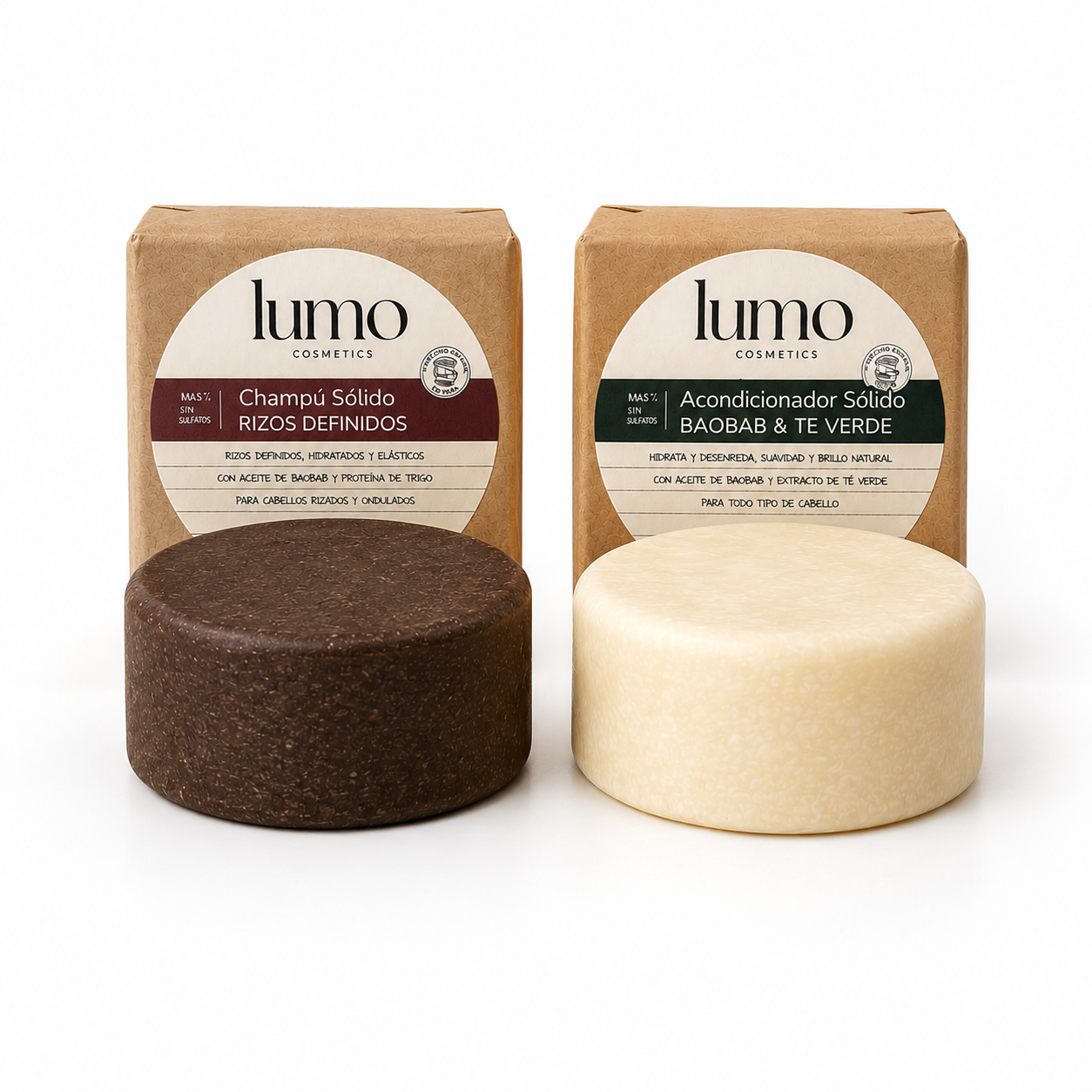 Pack Capilar Rizos | Champú Sólido Fenogreco y Baobab + Acondicionador Sólido | Método Curly_0
