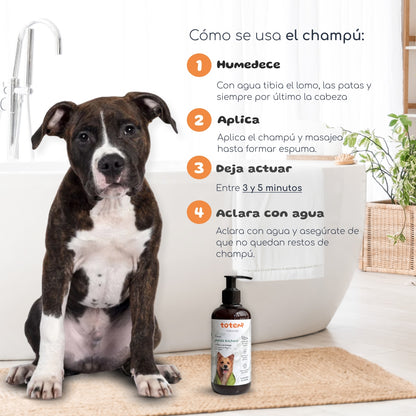 Champô repelente natural para cães Totem Naturals 250 ml