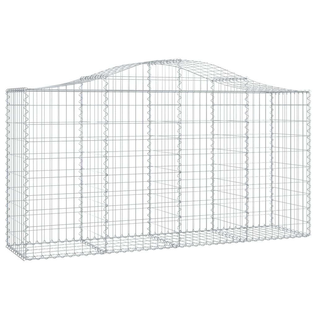 Cestas De Gaviones 15 Uds Forma De Arco Hierro 200x50x100/120cm_2