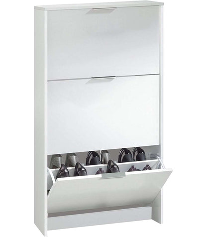 Mueble Zapatero 3 Trampones Almanzora Acabado Blanco, 60 Cm(ancho) 113 Cm(altura) 22 Cm(fo_2