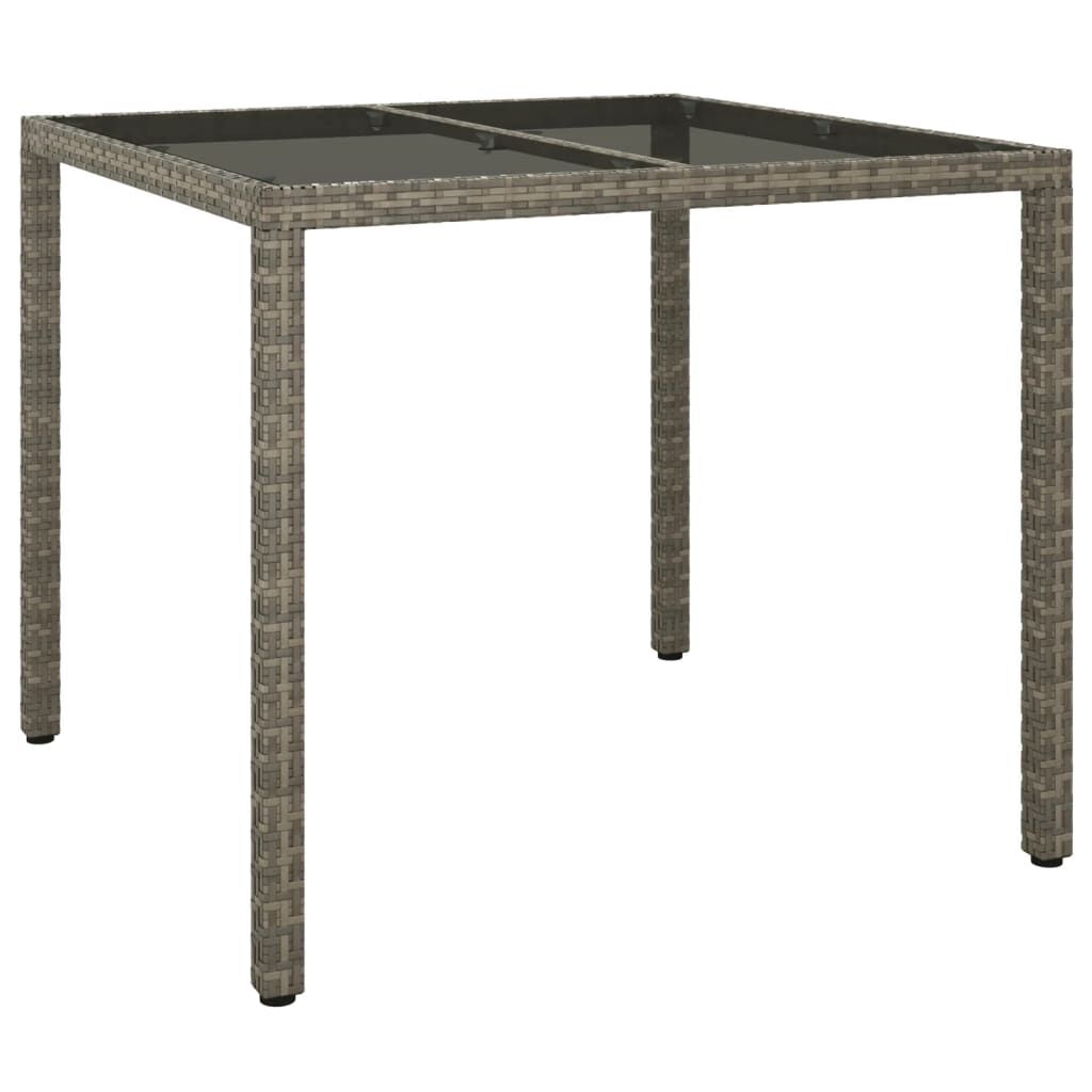 Vidaxl Set Comedor De Jardín 5 Piezas Con Cojines Ratán Sintético Gris_4