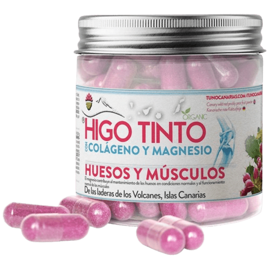 Higo Tinto Con Colágeno Marino Y Magnesio - Huesos Y Músculos (90 Cápsulas)_0