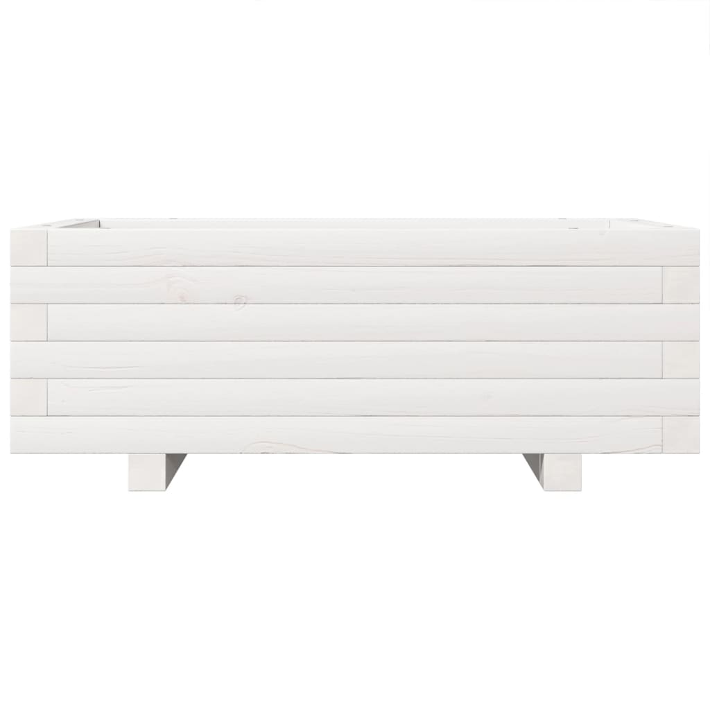Jardinera De Madera Maciza De Pino Blanco 70x40x26,5 Cm_4