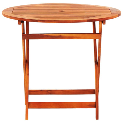 Set De Comedor De Jardín Plegable 5 Pzas Madera Eucalipto / Vetonek_4