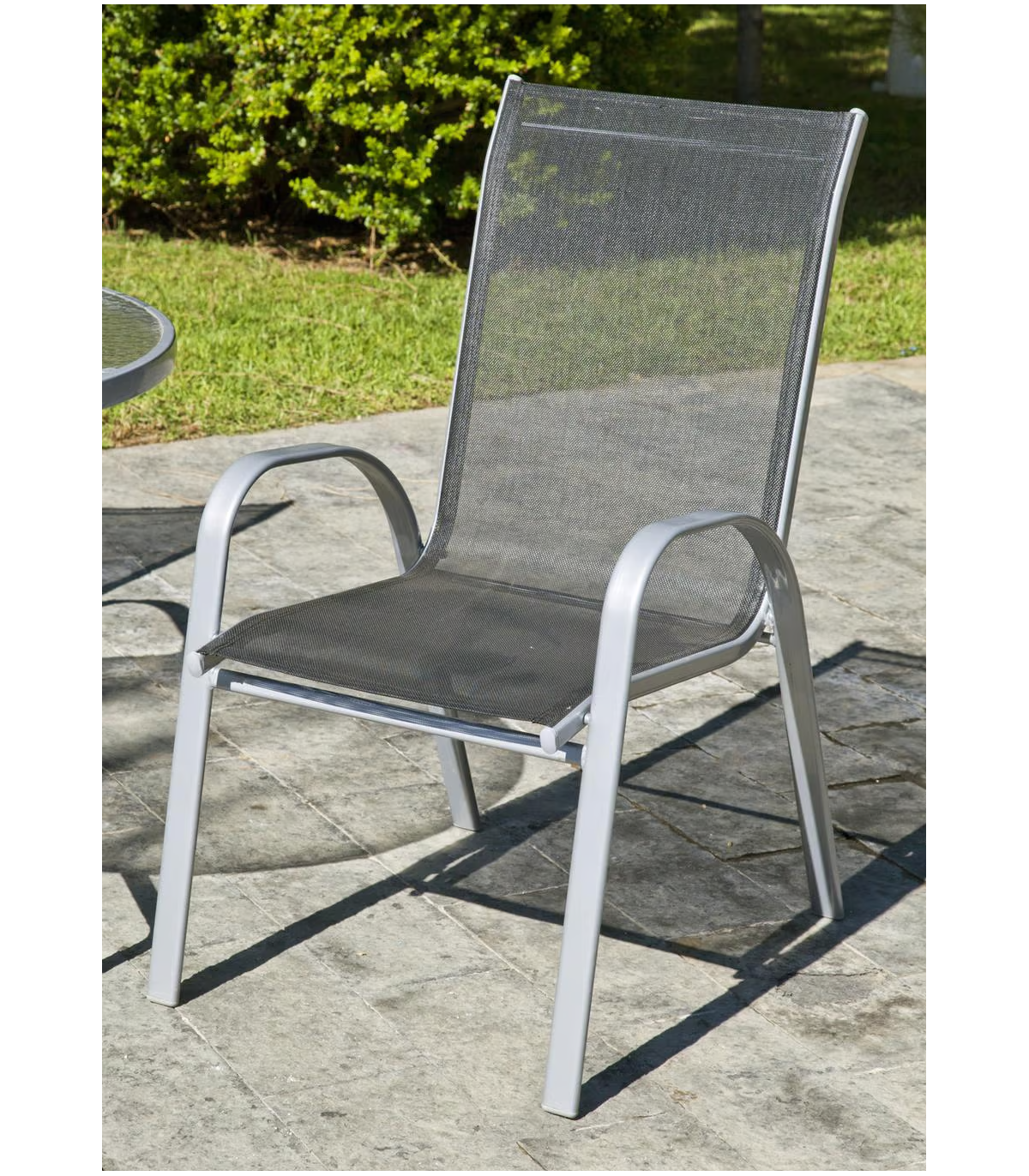 Pack De 2 Sillones Apilables Acero/textilen Seul-3. 94 Cm(alto) 54 Cm(ancho)84 Cm(fondo)_0