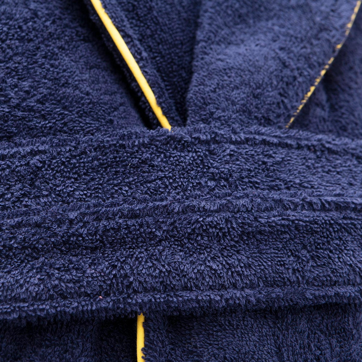 Albornoz S/m 420gsm 100% Algodon C/ Logo Bordado Azul Marino Core Benetton_2
