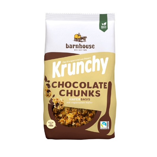 Pedaços de chocolate crocante de muesli BIO Barnhouse 500g