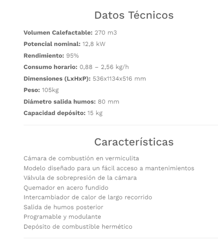 Fabricalor Estufa De Pellets Élite 12 Marrón Ventilada_1