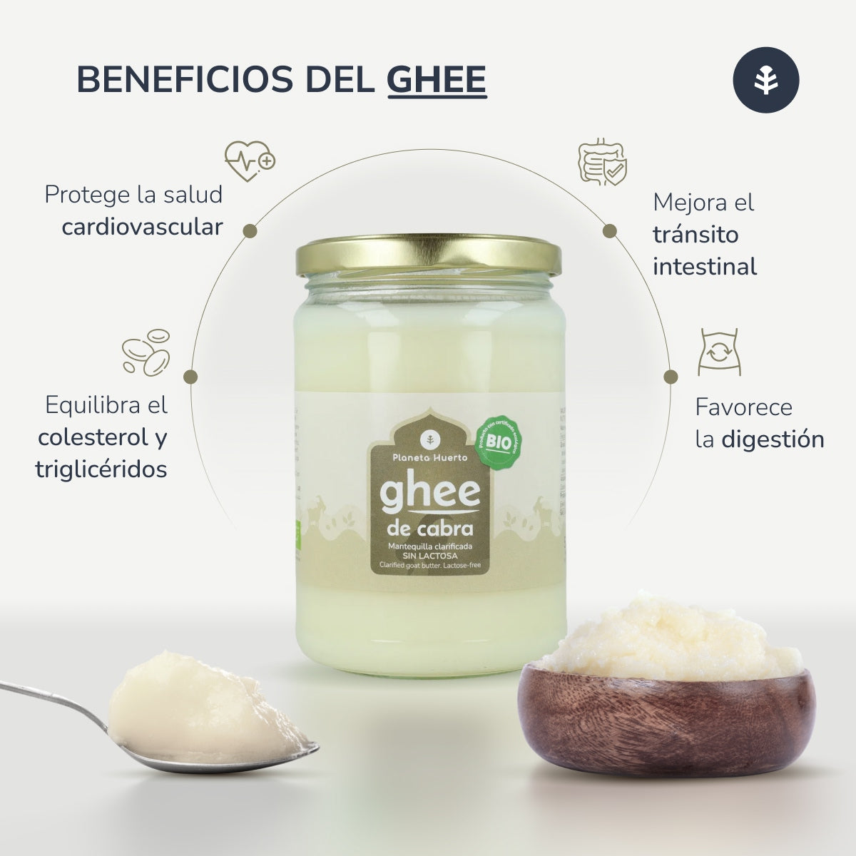 Manteiga clarificada Ghee ECO Planeta Huerto 500 g