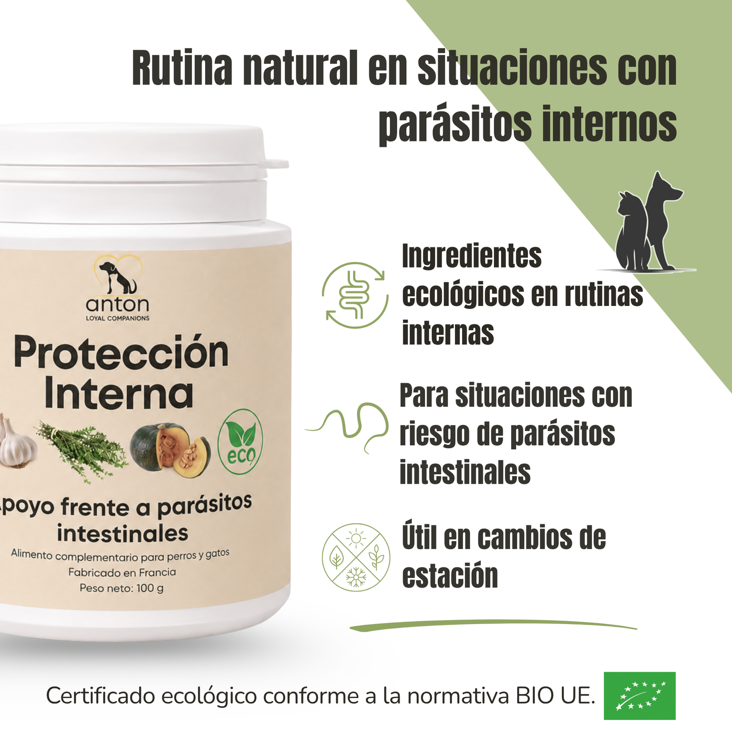 Protección interna ECO para perros y gatos – Parásitos intestinales – 100 g_1