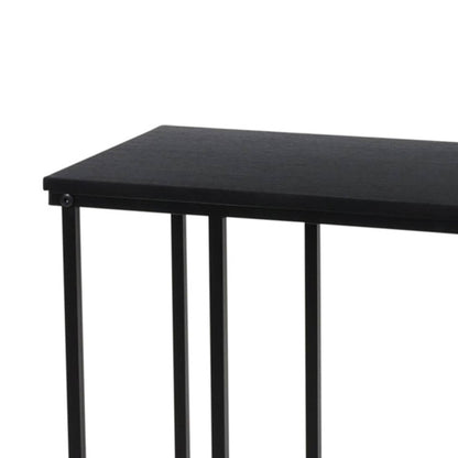 Well Home Mesa Auxiliar De Metal Con Tablero Mdf En Color Negro_4