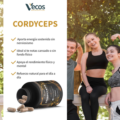 Cordyceps Sinensis 10:1 Vecos 100 Cápsulas | Resistencia Y Rendimiento | 40% Polisacáridos_3