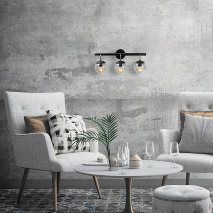 Aplique De Pared, Metal , Negro, 61x28x20, Casquillo 3 X E 27 Max 40 W