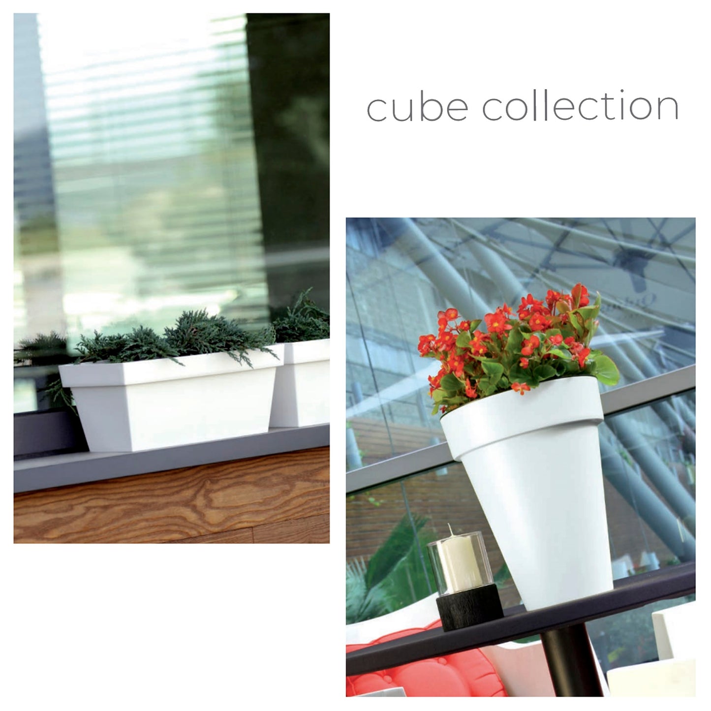 Maceta Cube Basic , Dimensiones (mm) 139x139x128, Color Blanco_1