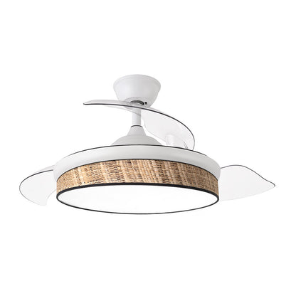 Ventilador Dc Moda 72w Blanco/caã±izo Oscuro 91d 3aspas 7200lm 3000-4000-6000k Remoto+ Memoria+ Temporizador_1