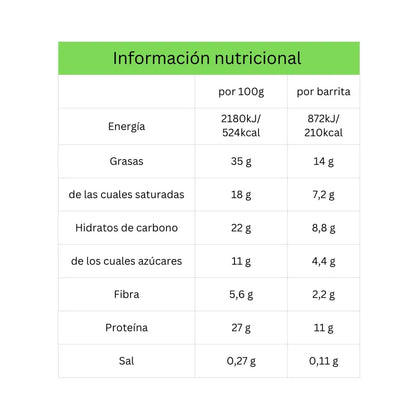 Barrita De Proteína Con Cacahuete Y Cobertura De Chocolate Roobar 40g Bio_1