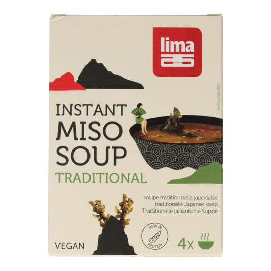 Sopa Miso Instantânea Tradicional ECO Lima 4x10gr